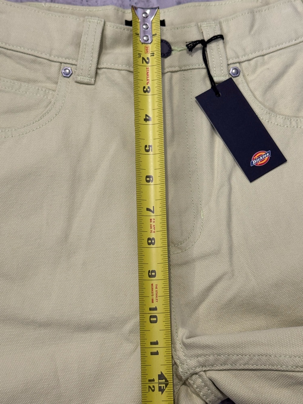 Dickies High-Waist Women's Shorts in Pale Green - Picture 6 of 8